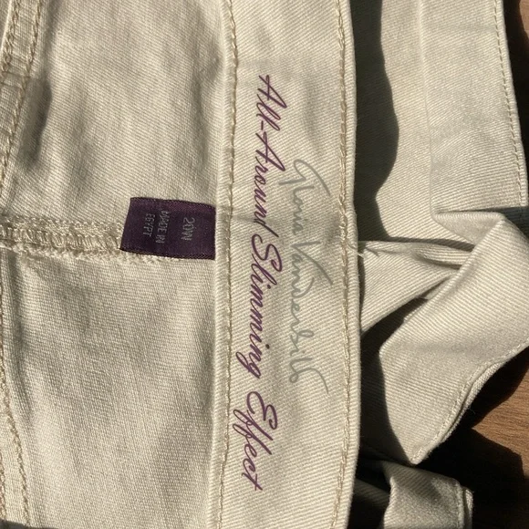 Gloria Vanderbilt Amanda shorts w slimming panel flex denim short 20W - Picture 17 of 17